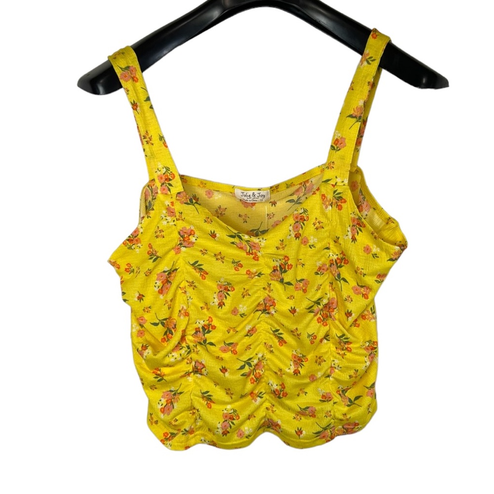 Jolie & Joy yellow crop top size 1X